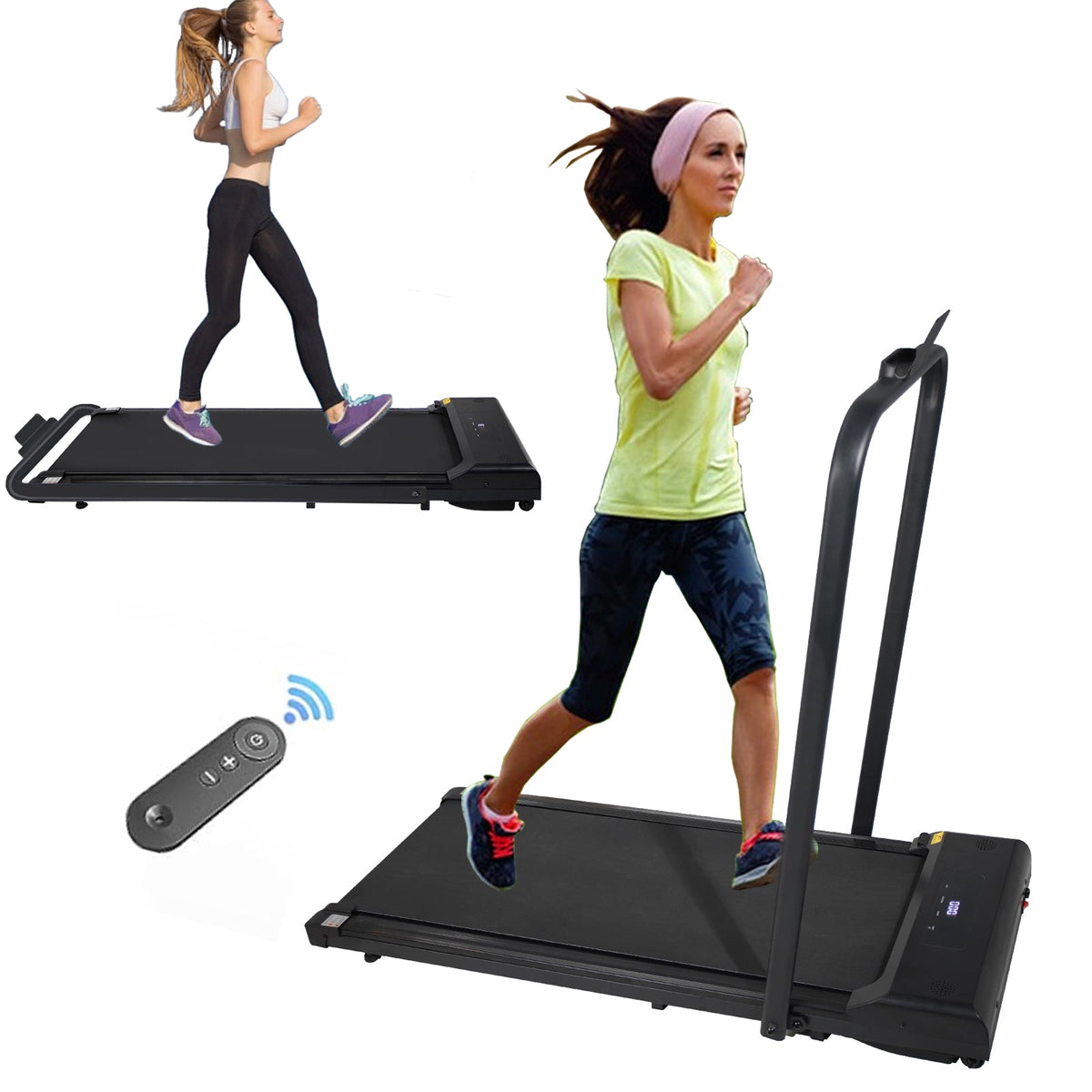 2-in-1 Folding Under-Desk Walking Treadmill
