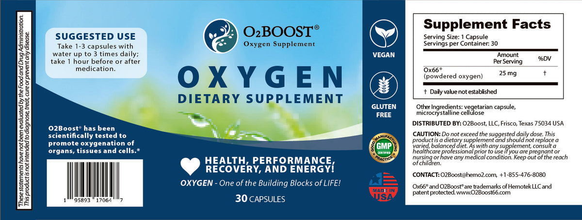 Oxygen Supplement Daily Fitness Support