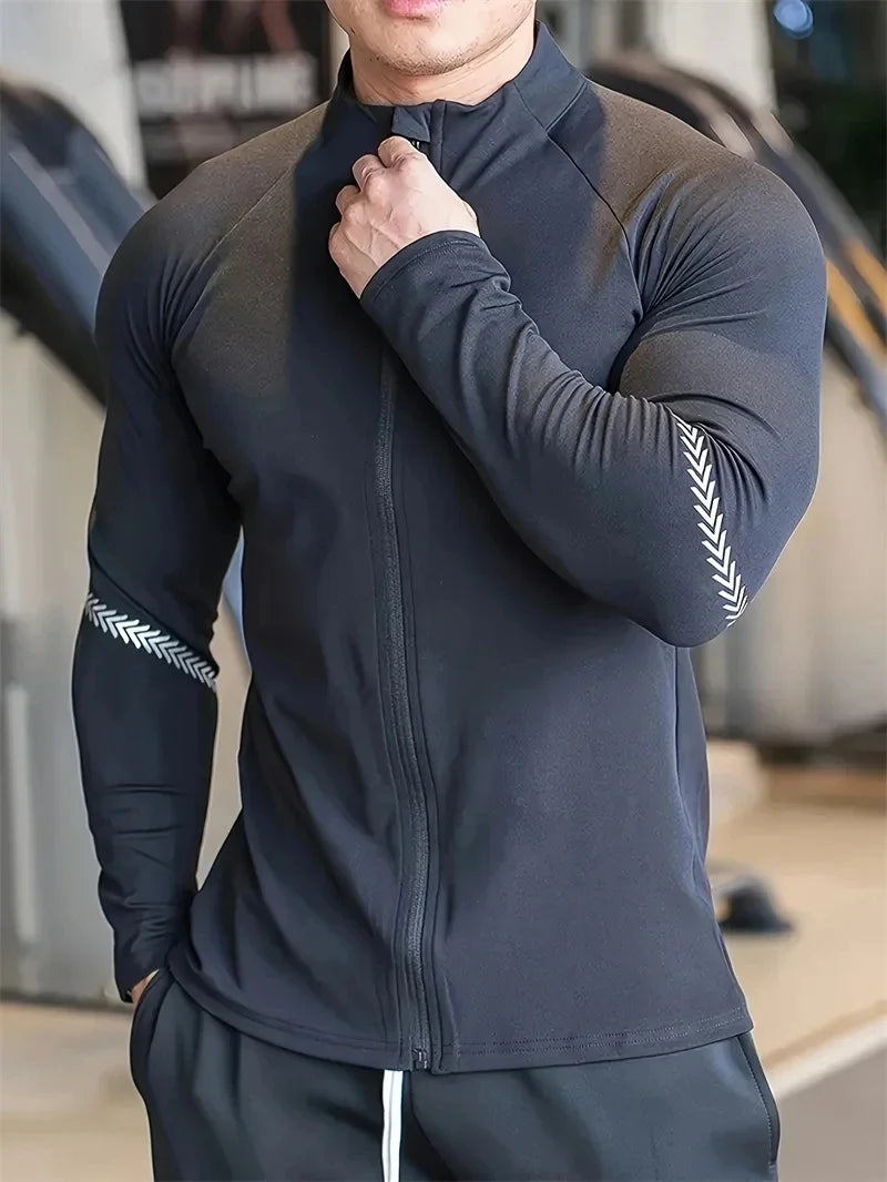 Men's Compression Quick-Dry Sports Running Jacket
