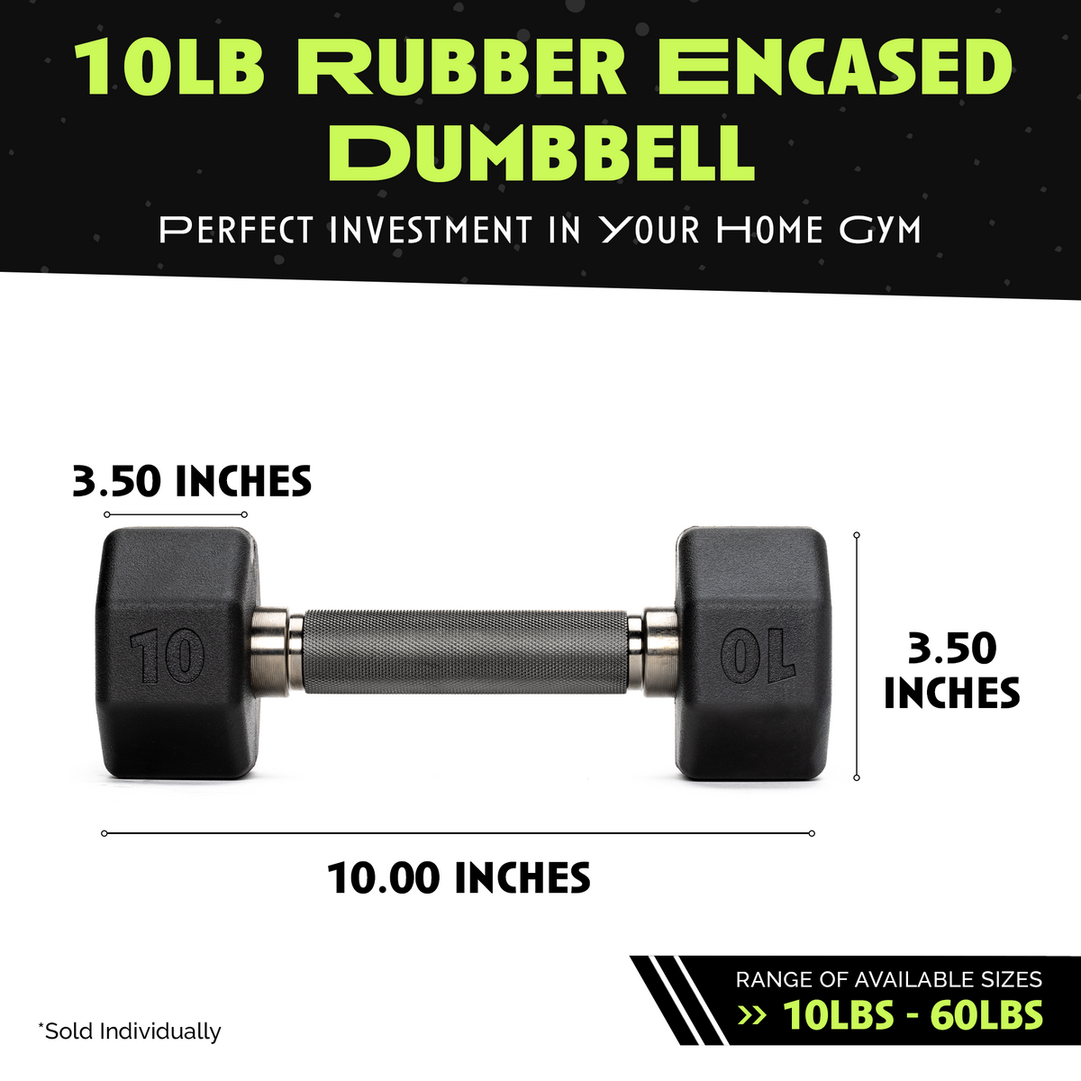 Octo Rubber Dumbbell Single Weight Training