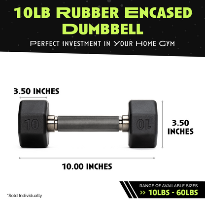 Octo Rubber Dumbbell Single Weight Training