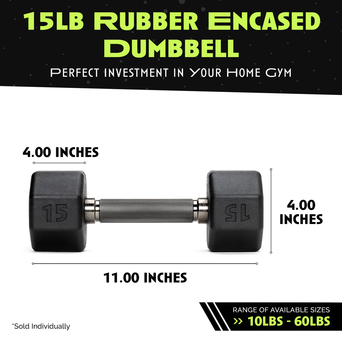 Octo Rubber Dumbbell Single Weight Training