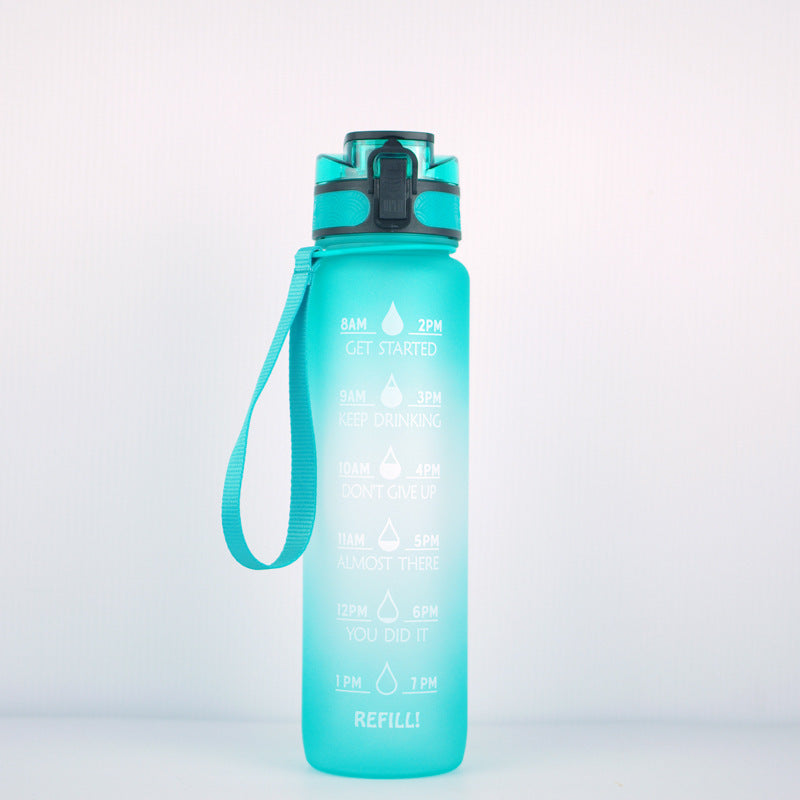 1000ml Transparent Kawaii BPA-Free Water Bottle