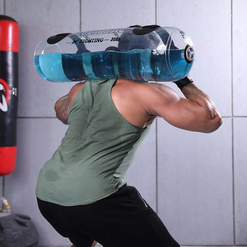Transparent Cylindrical Water Weight Dumbbell