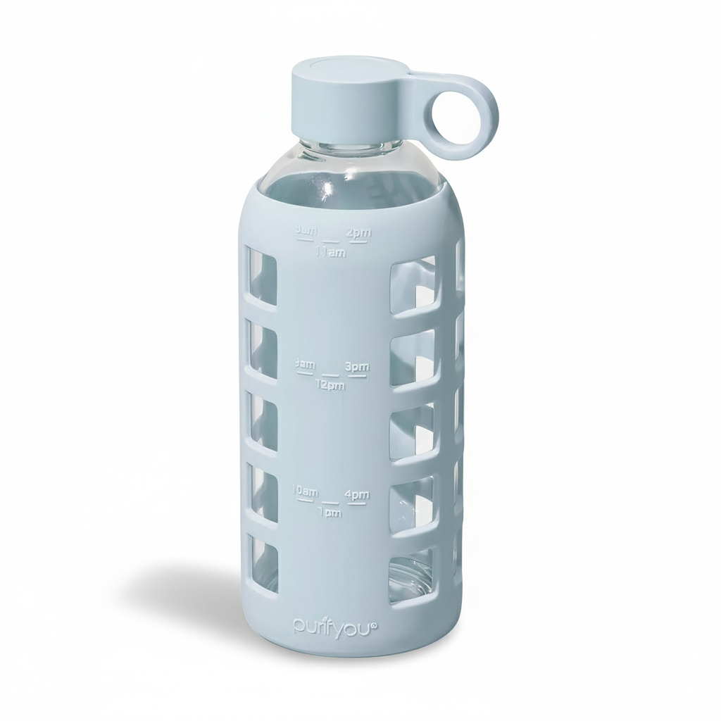 Glass Water Bottles Reusable Drinkware