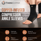 Copper Compression Ankle Brace Sleeves 2-Pack