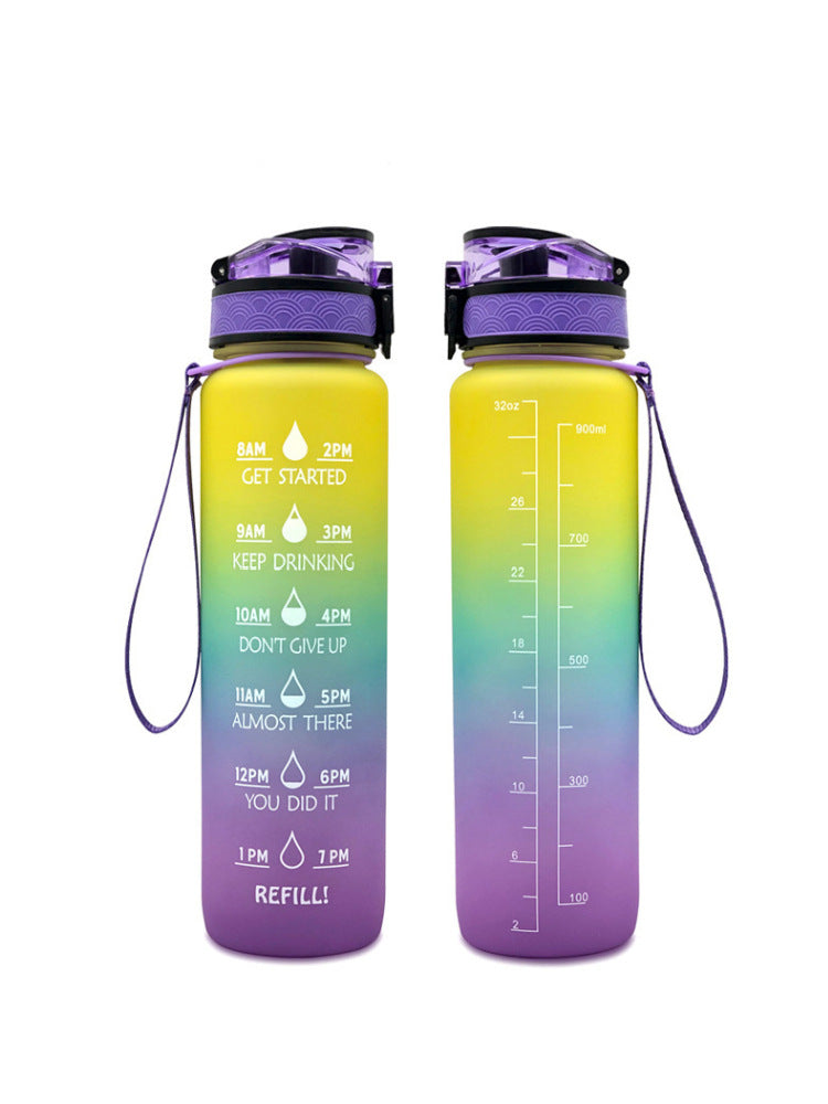 1000ml Transparent Kawaii BPA-Free Water Bottle