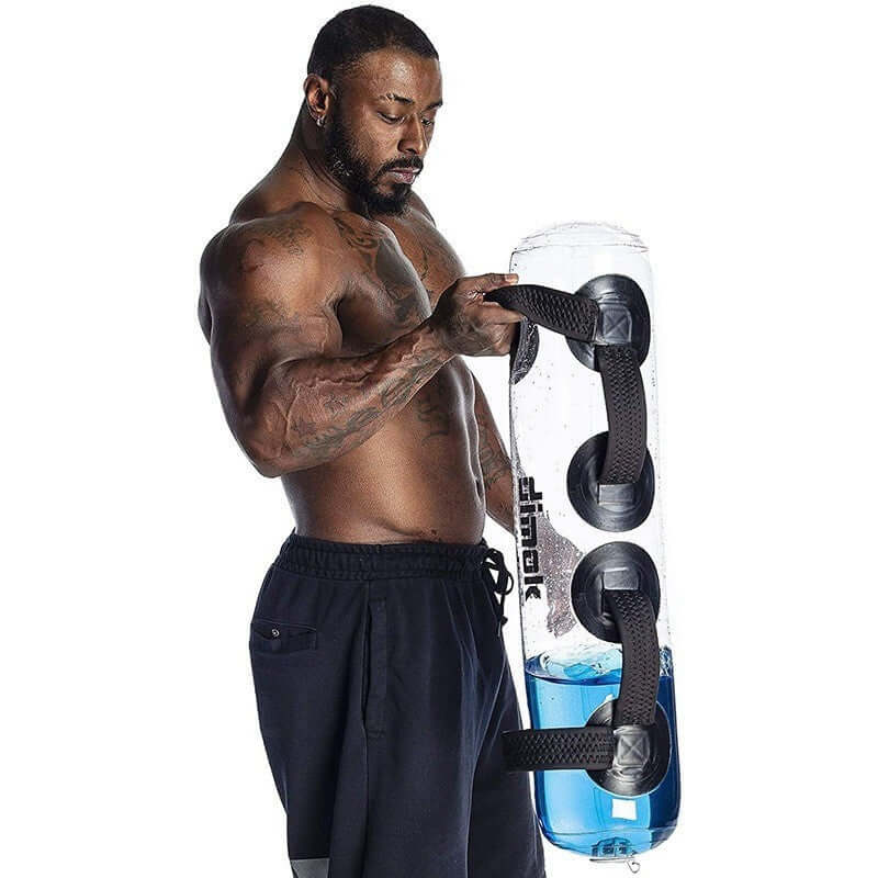 Transparent Cylindrical Water Weight Dumbbell