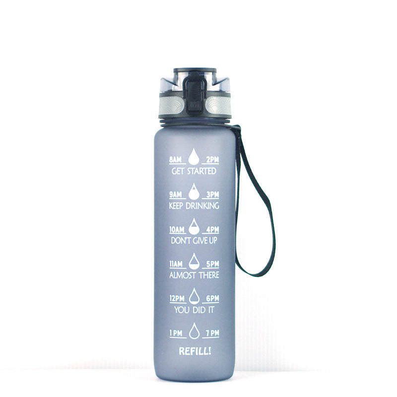 1000ml Transparent Kawaii BPA-Free Water Bottle