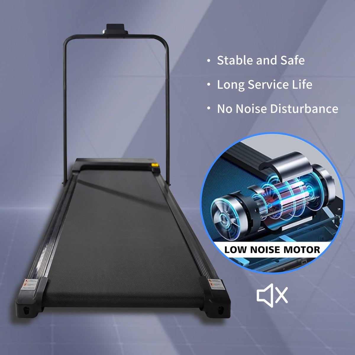 2-in-1 Folding Under-Desk Walking Treadmill