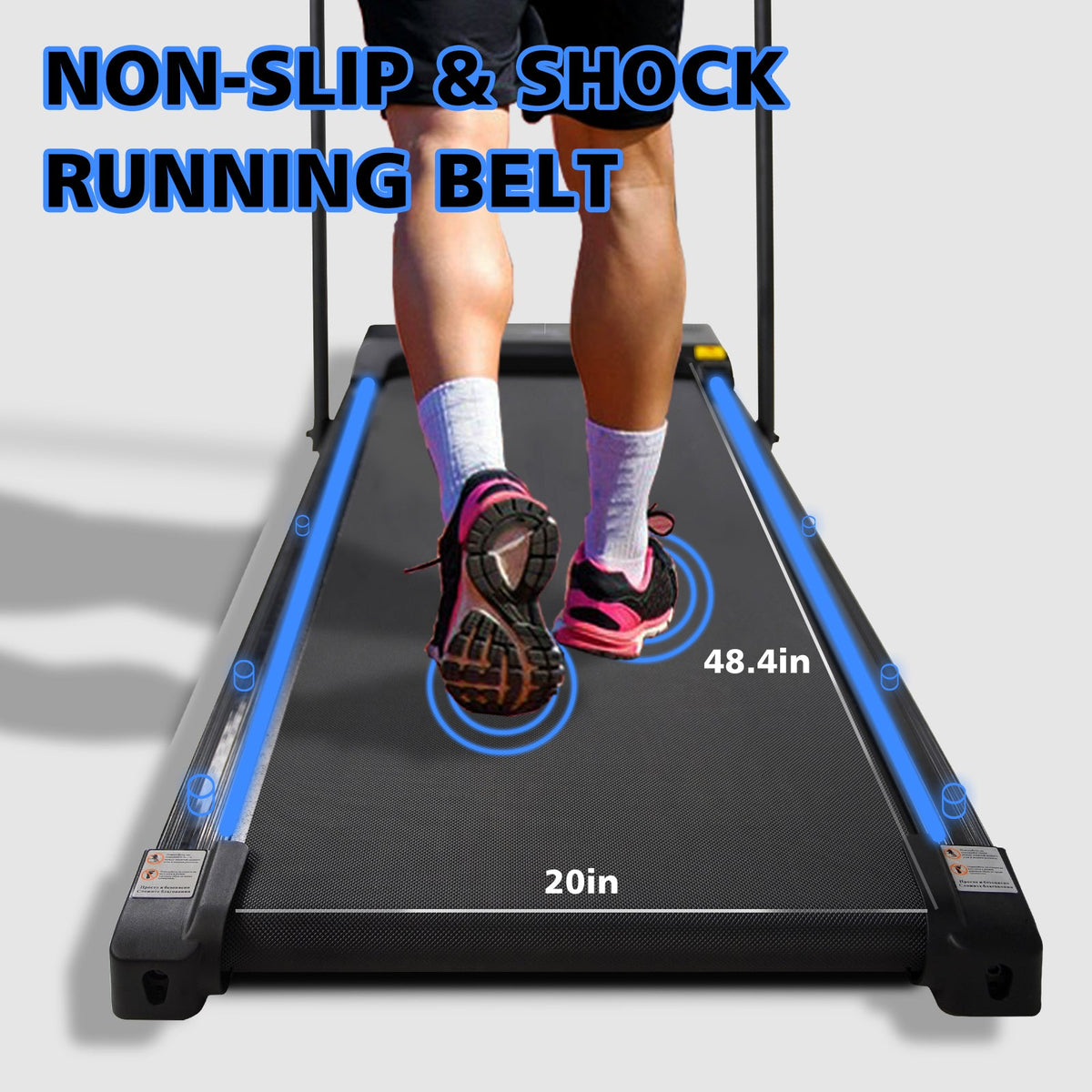 2-in-1 Folding Under-Desk Walking Treadmill