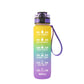 1000ml Transparent Kawaii BPA-Free Water Bottle