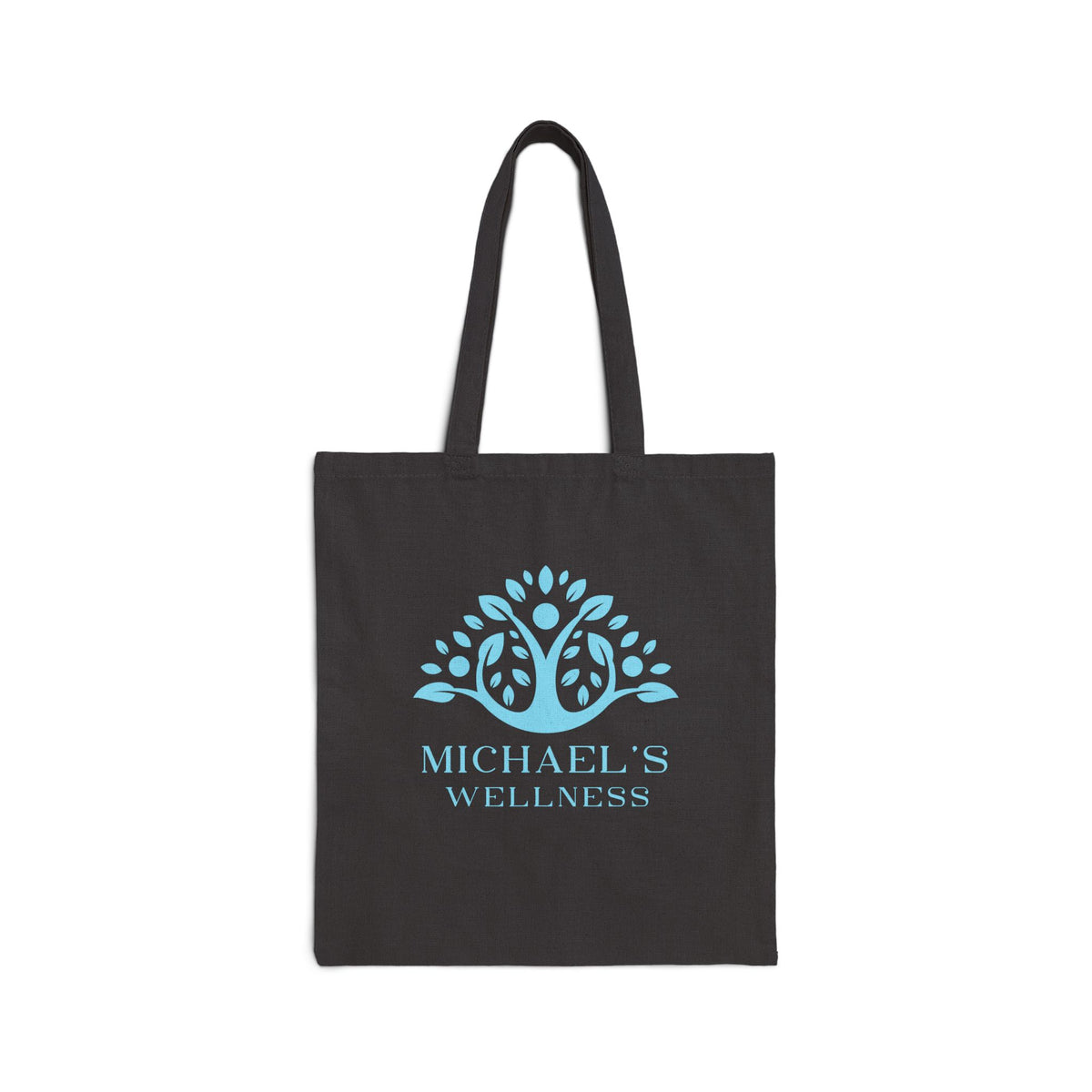 Wellness Tote Bag — Michael's Wellness Cotton Canvas Tote with Blue Tree Logo