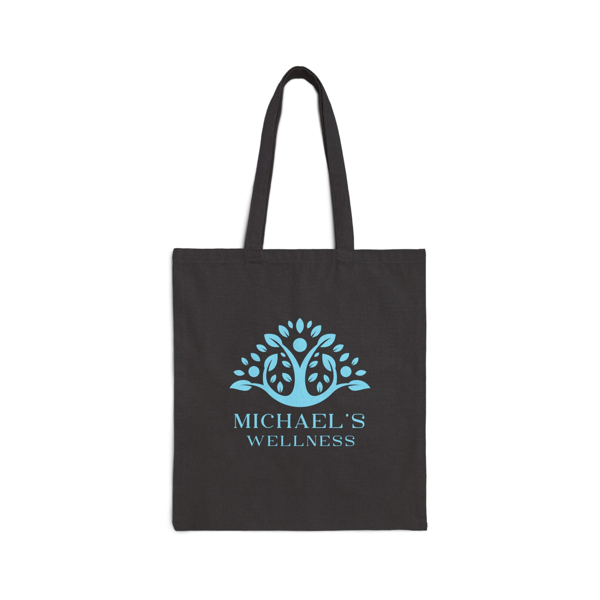 Wellness Tote Bag — Michael's Wellness Cotton Canvas Tote with Blue Tree Logo