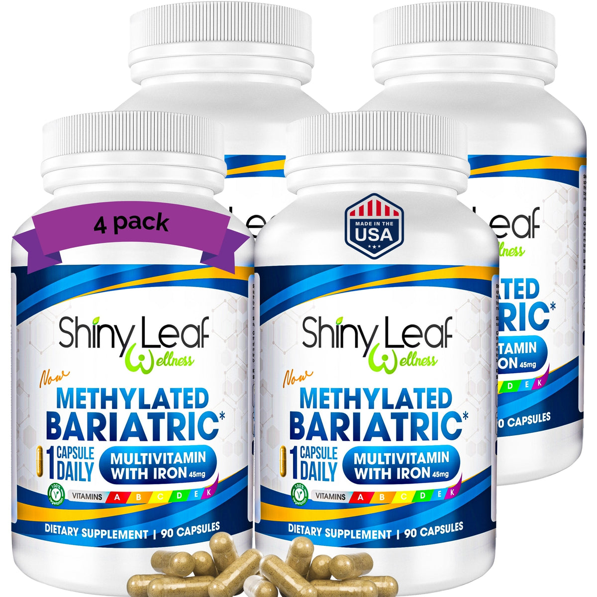 Methylated Bariatric Multivitamins With Iron Capsules