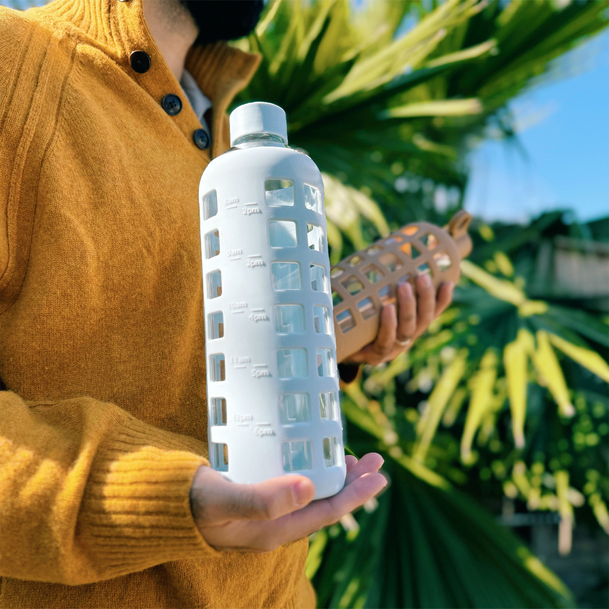 Glass Water Bottles Reusable Drinkware