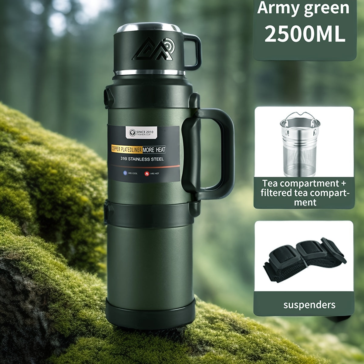 Multi-Size Insulated Stainless Steel Water Bottle