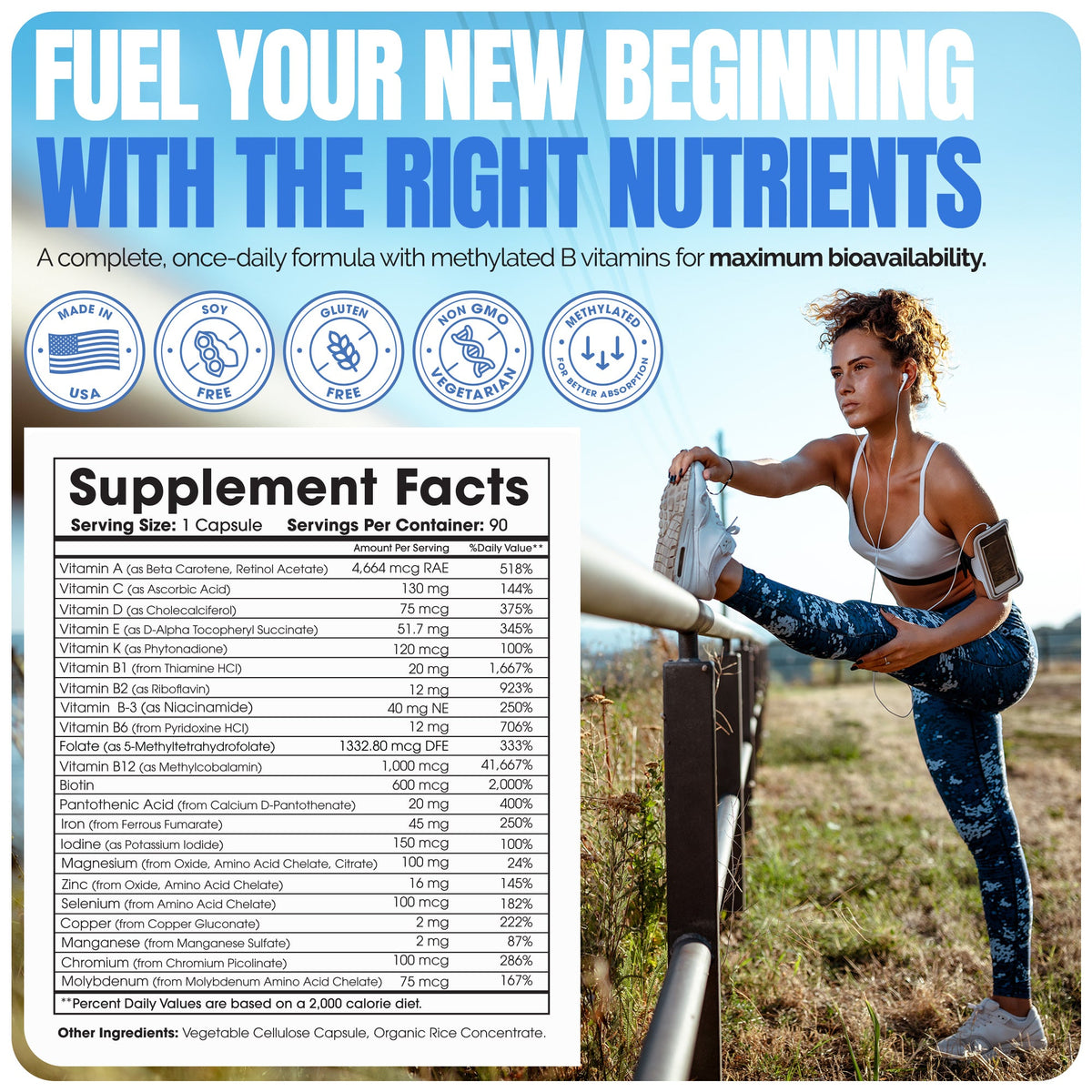 Methylated Bariatric Multivitamins With Iron Capsules
