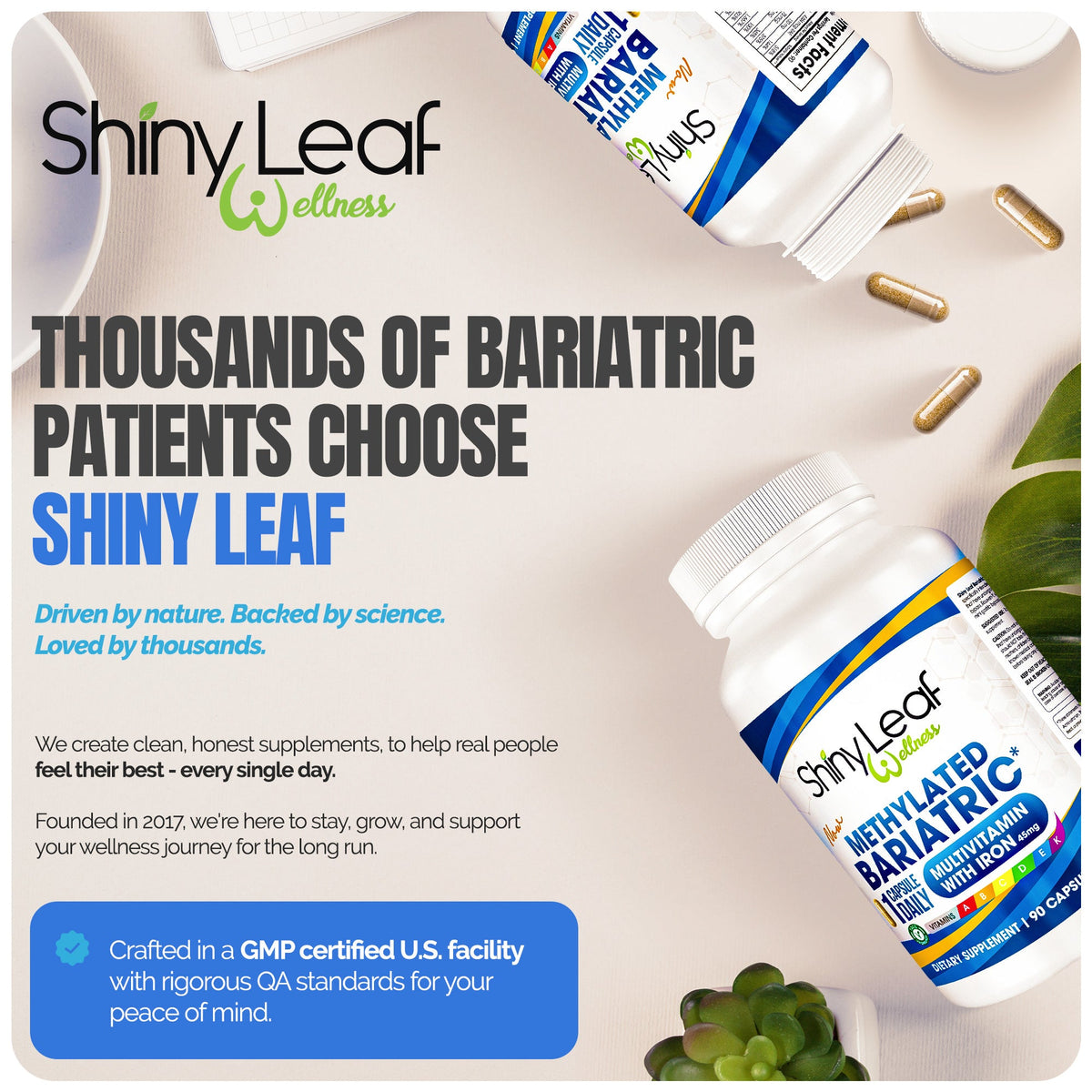 Methylated Bariatric Multivitamins With Iron Capsules