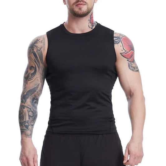 Men's Anime-Inspired Compression Athletic Tank Top