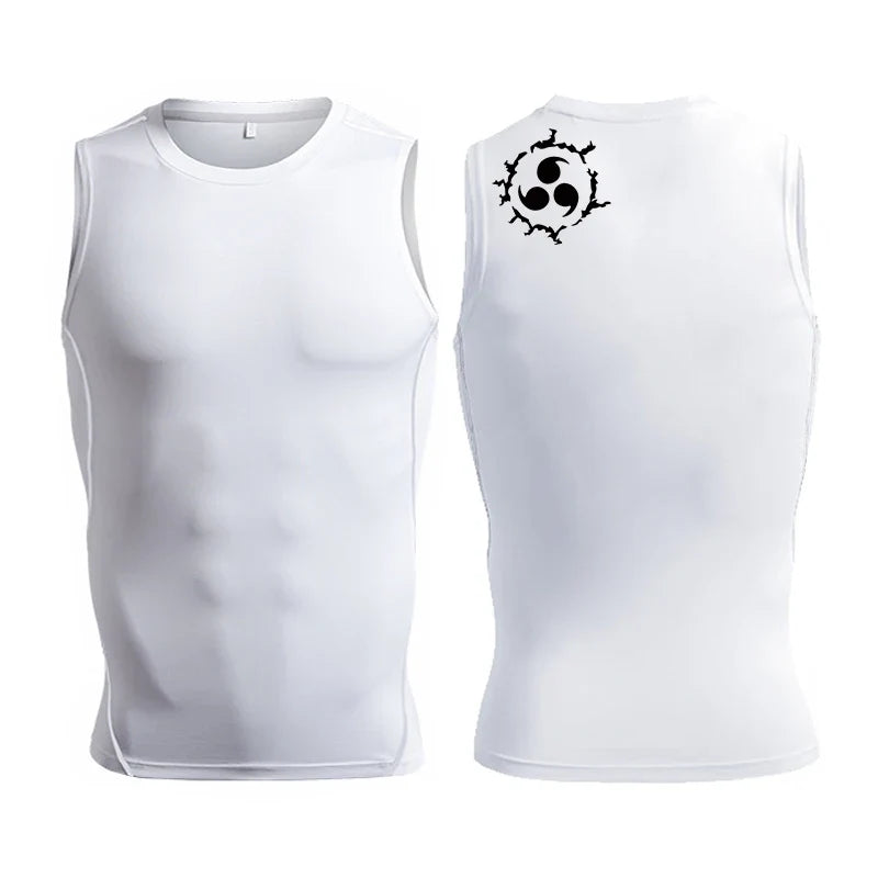 Men's Anime-Inspired Compression Athletic Tank Top
