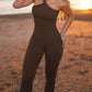 Women's One-Shoulder Performance Fitness Jumpsuit