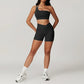 Skinny Sports Sets Women's Tracksuit Scrunch Butt Fitness Suits Push-Up Sexy Workout Sportswear Tights Short Activewear Woman