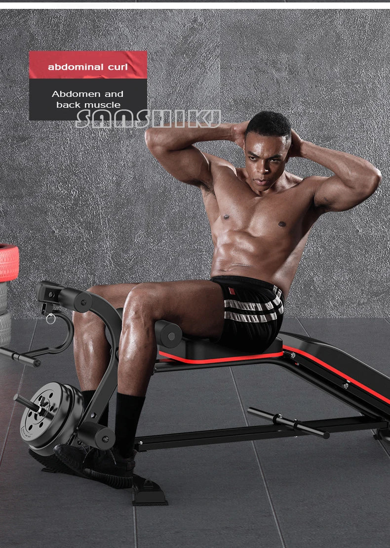 Multifunctional Weightlifting Bench Home Fitness Equipment