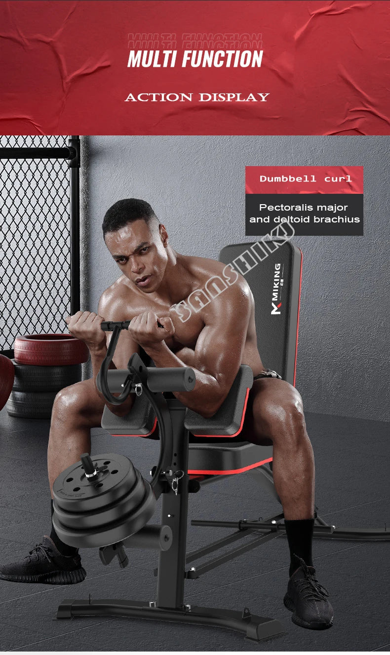 Multifunctional Weightlifting Bench Home Fitness Equipment