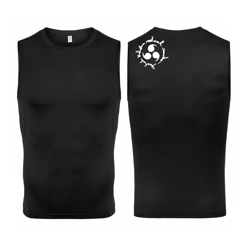 Men's Anime-Inspired Compression Athletic Tank Top