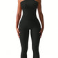 Women's One-Shoulder Performance Fitness Jumpsuit