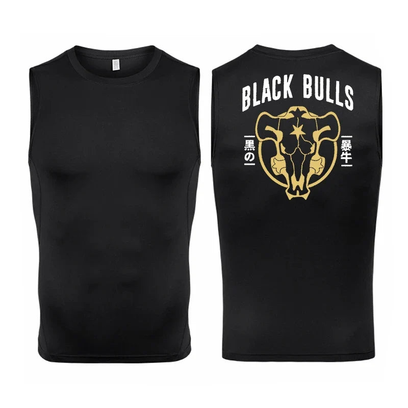 Men's Anime-Inspired Compression Athletic Tank Top