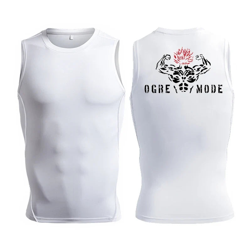 Men's Anime-Inspired Compression Athletic Tank Top
