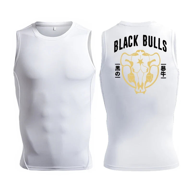Men's Anime-Inspired Compression Athletic Tank Top