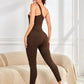 Women's One-Shoulder Performance Fitness Jumpsuit