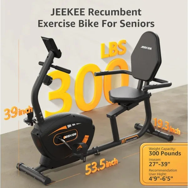 Recumbent Magnetic Exercise Bike for Adults