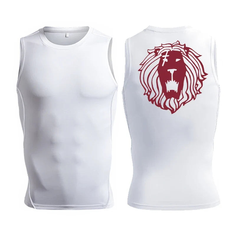 Men's Anime-Inspired Compression Athletic Tank Top