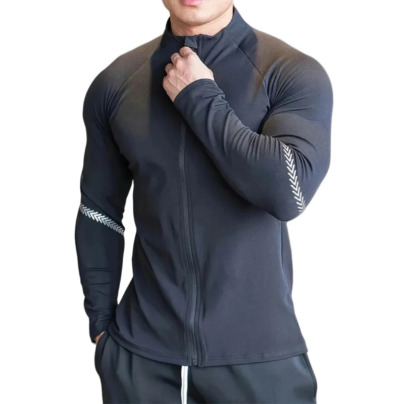 Men's Compression Quick-Dry Sports Running Jacket