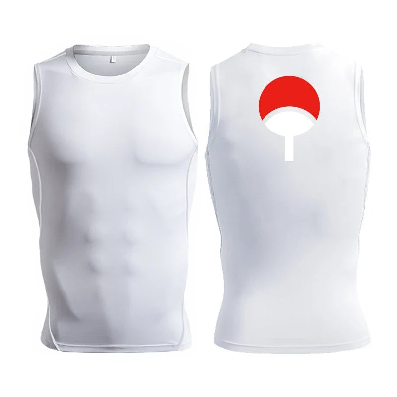 Men's Anime-Inspired Compression Athletic Tank Top