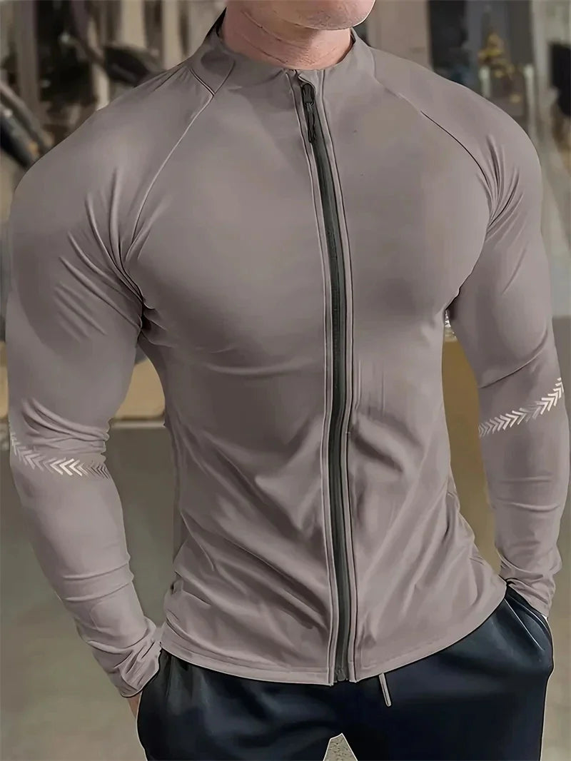 Men's Compression Quick-Dry Sports Running Jacket