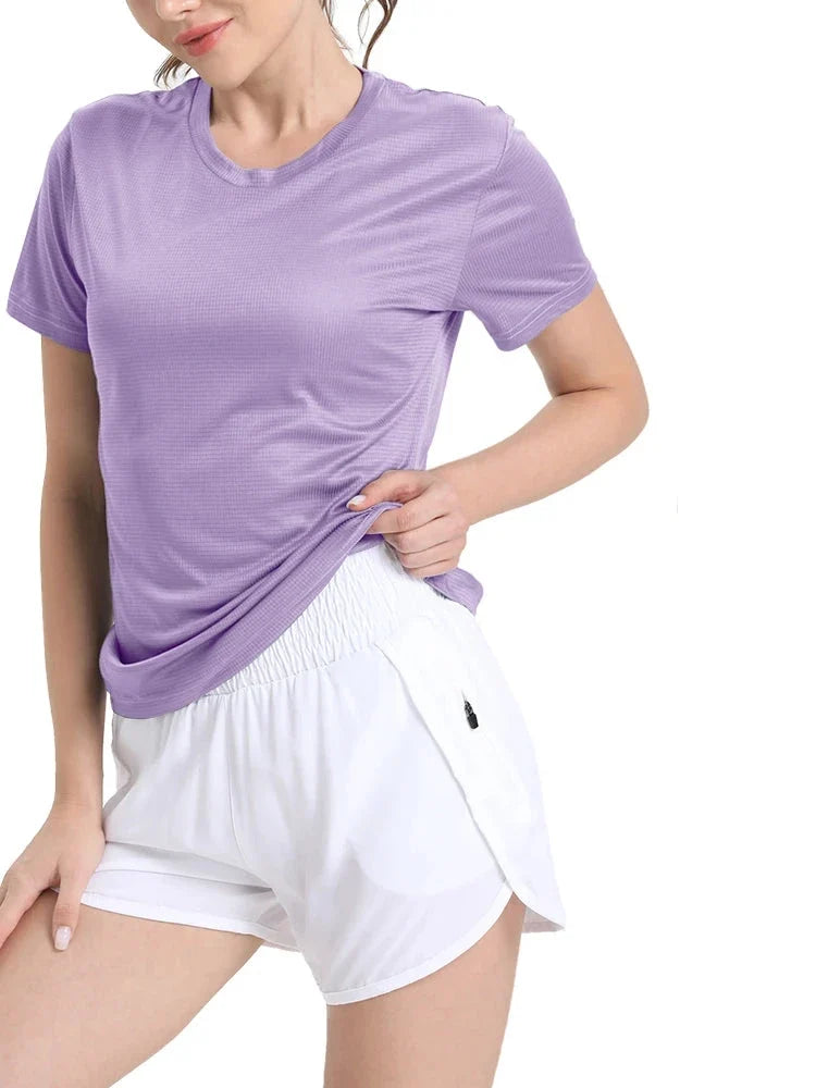 Women's Quick-Dry Compression Gym Running T-Shirt