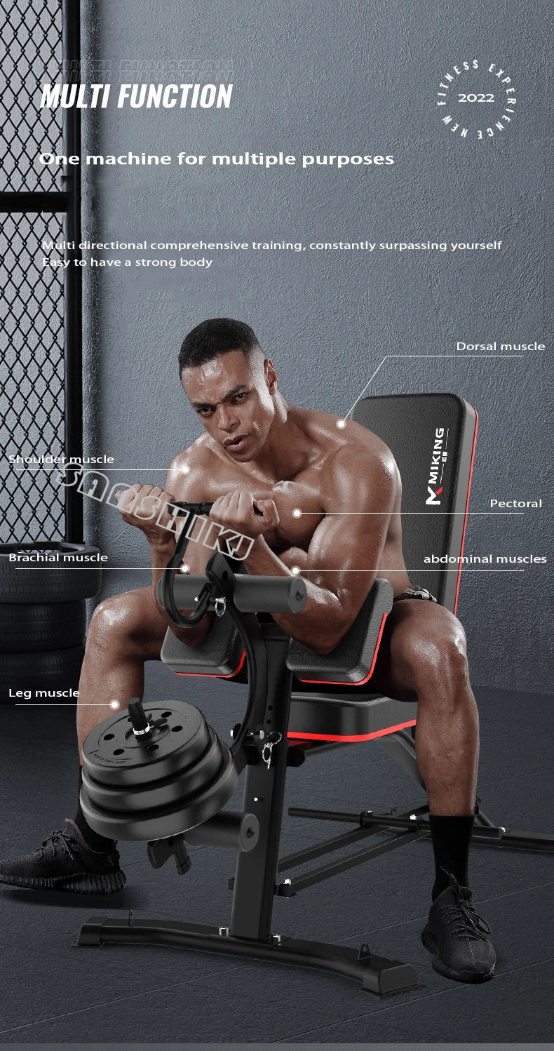Multifunctional Weightlifting Bench Home Fitness Equipment