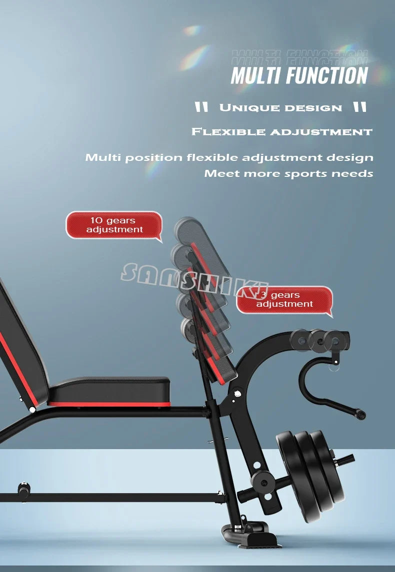 Multifunctional Weightlifting Bench Home Fitness Equipment