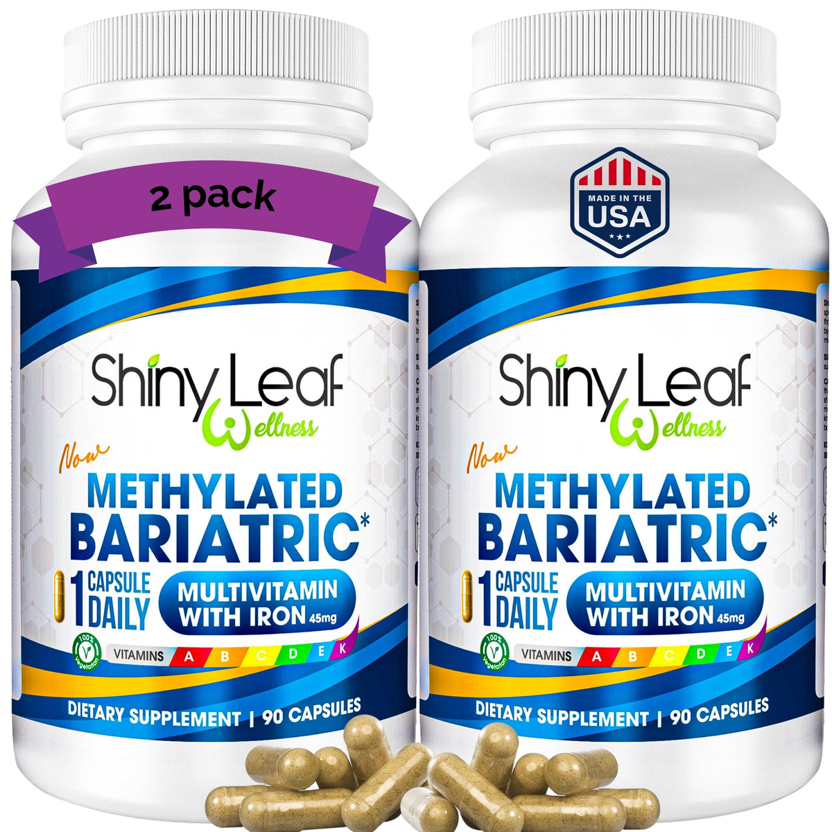 Methylated Bariatric Multivitamins With Iron Capsules