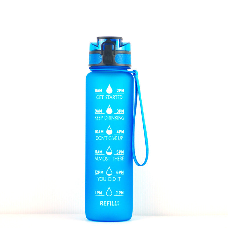 1000ml Transparent Kawaii BPA-Free Water Bottle