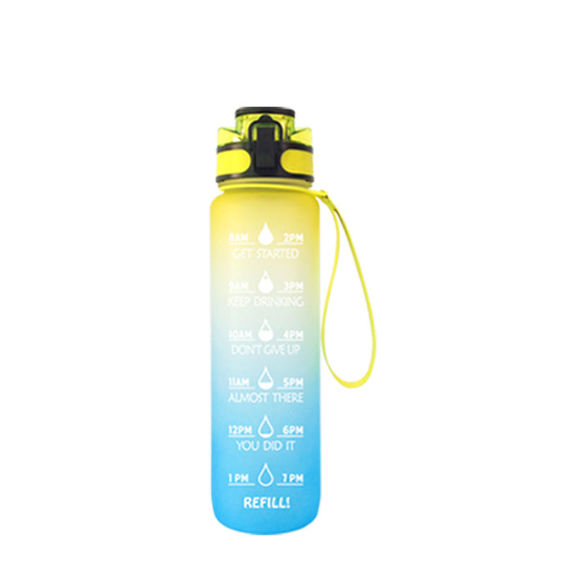 1000ml Transparent Kawaii BPA-Free Water Bottle