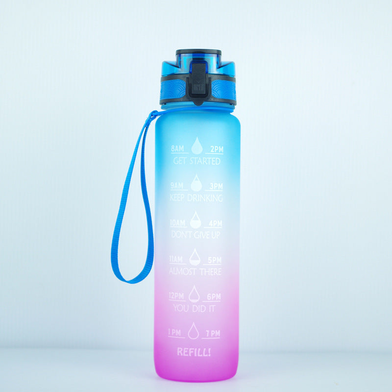 1000ml Transparent Kawaii BPA-Free Water Bottle