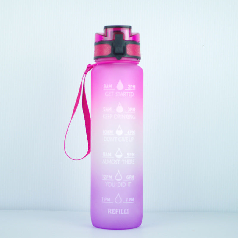 1000ml Transparent Kawaii BPA-Free Water Bottle