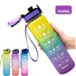 1000ml Transparent Kawaii BPA-Free Water Bottle