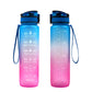 1000ml Transparent Kawaii BPA-Free Water Bottle